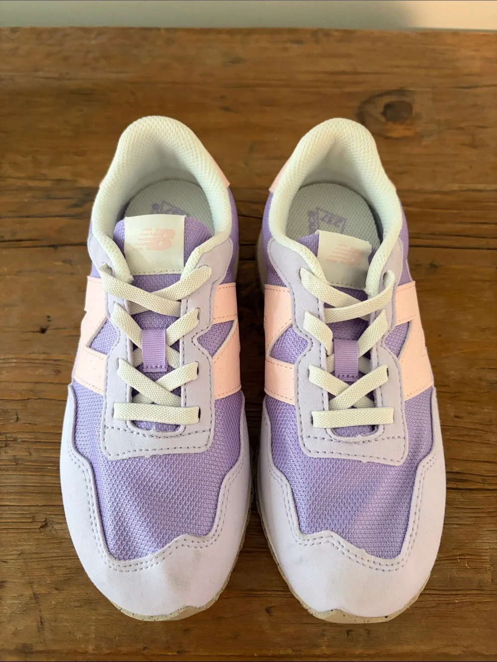 New Balance Kids Lavender & Pink Sneakers